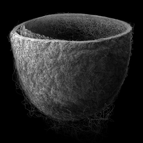Robot silk worms to print pavilion Robot silk worms to print pavilion