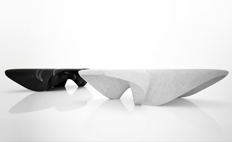 Tables by Zaha Hadid for Citco