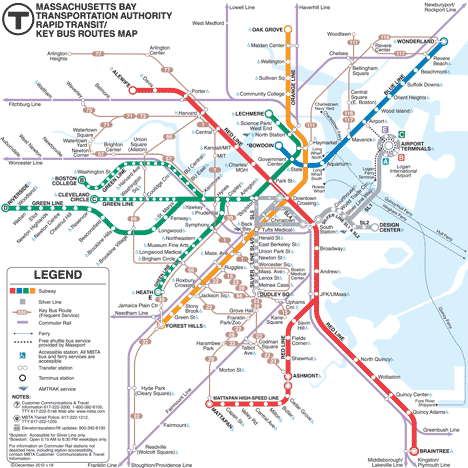 Boston invites designs for new public transport map