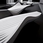 Serac Bench by Zaha Hadid for Lab23