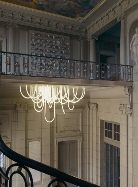 Les Cordes chandelier by Mathieu Lehanneur for Chateau Borely