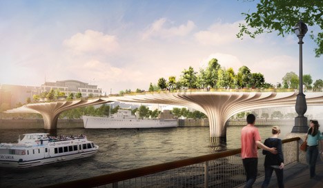 dezeen_Thomas Heatherwick reveals garden bridge across the Thames_1