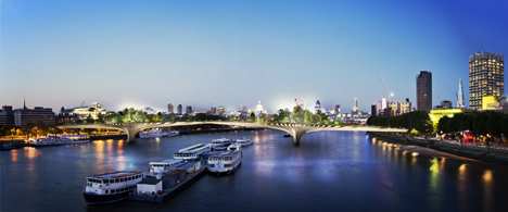 dezeen_Thomas Heatherwick reveals garden bridge across the Thames_3