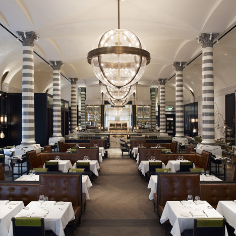 Massimo restaurant and oyster bar by David Collins