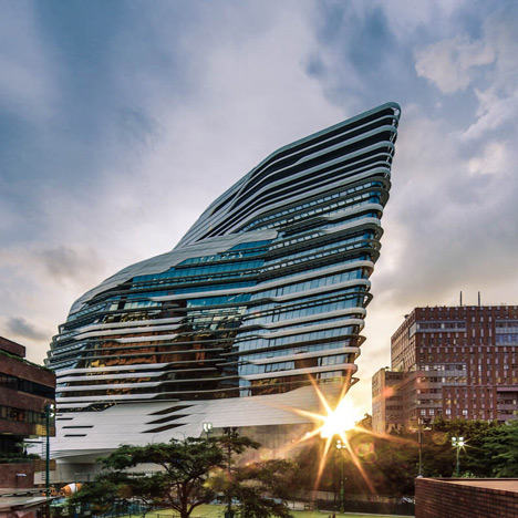 Innovation Tower at Hong Kong Polytechnic University by Zaha Hadid Architects. Image copyright Edmon Leong.