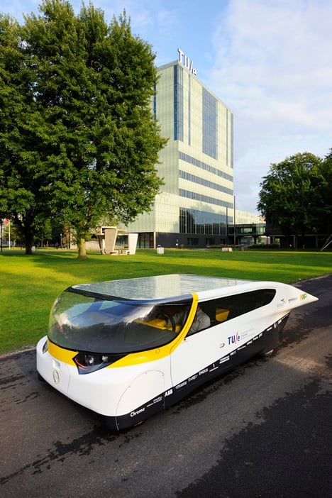 Solar-powered family car by Eindhoven University of Technology