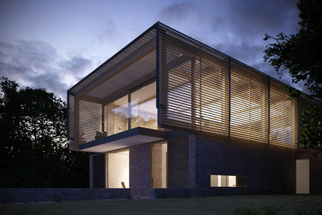 Farthings house render by Henry Goss Architects