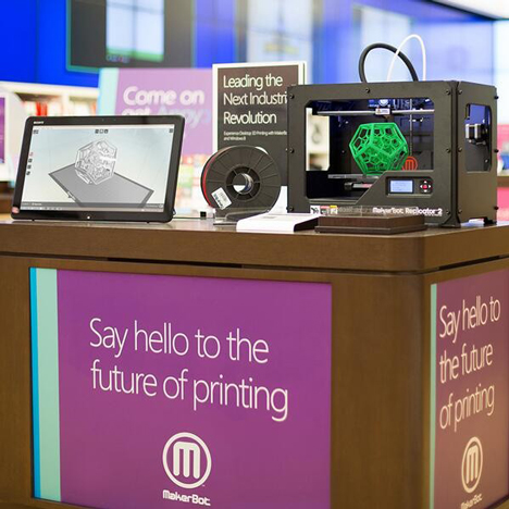 MakerBot 3D printers to be sold in Microsoft stores