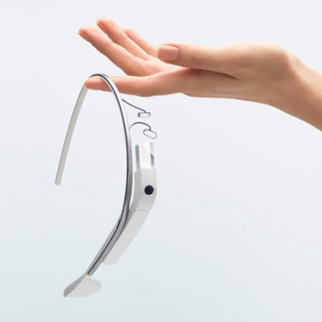 The original Google Glass frame, launched in 2013, designed by Isabelle Olsson’s team