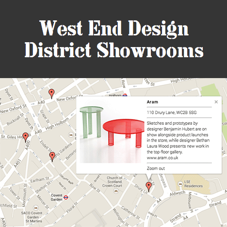 West End Design District map