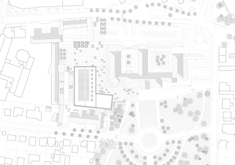 dezeen_Gymnasium and Town Hall esplanade by LAN Architecture_Site plan