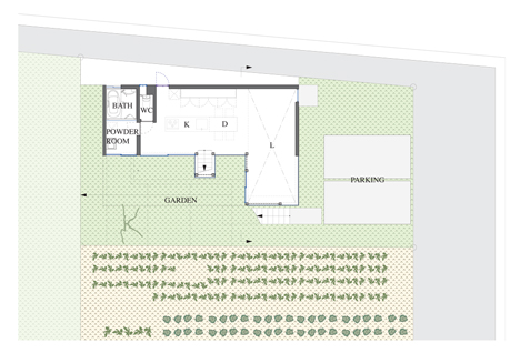 dezeen_Kawate by Keitaro Muto Architects_ground floor plan