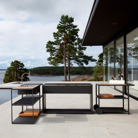 "The current trend is to have an outdoor kitchen"