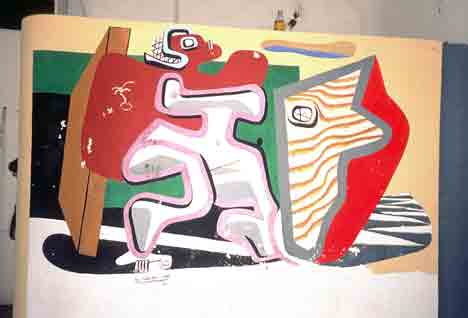 Le Corbusier mural at E1027 