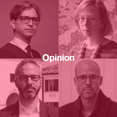 Dezeen's new Opinion columnists: Dan Hill, Alexandra Lange, Kieran Long and Justin McGuirk.