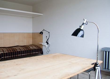 Reconstructed room at Studio Building, Bauhaus Dessau