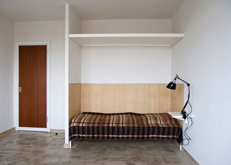 Reconstructed room at Studio Building, Bauhaus Dessau