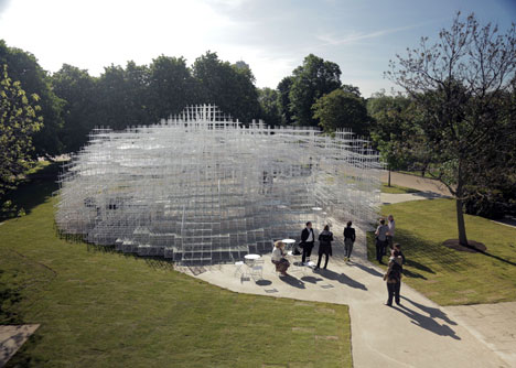 Serpentine Gallery Pavilion in London by Sou Fujimoto