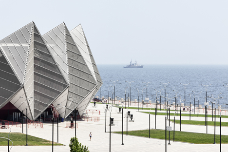 Baku Crystal Hall in Azerbaijan by GMP Architekten