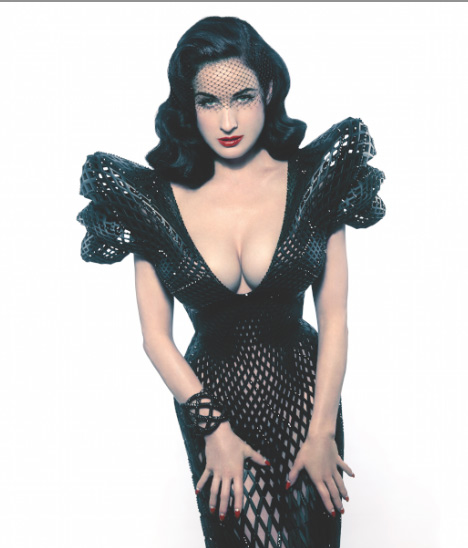 Out of Hand: Materializing the Postdigital at MAD - 3D-printed dress for Dita Von Teese by Michael Schmidt with Francis Bitonti