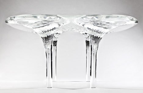 Prototype Liquid Glacial Table by Zaha Hadid