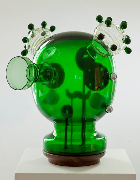 Testa Mechanica Green, 2012, by Jaime Hayón