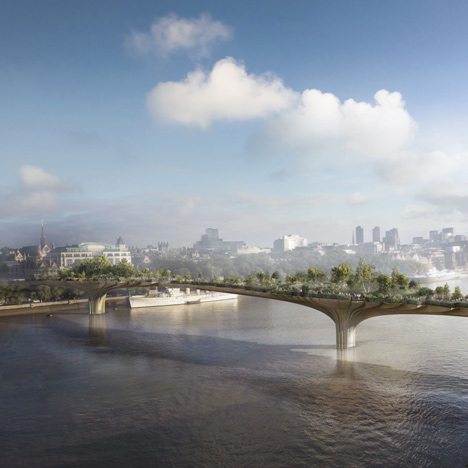 New images released showing Heatherwick's Garden Bridge across the Thames