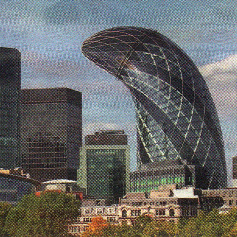 A manipulated image of Foster + Partners' Gherkin skyscraper was used to advertise erectile dysfunction treatment