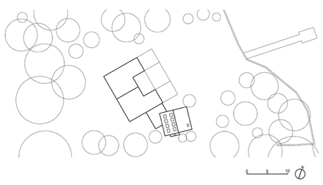 Site plan of Lake Cottage By UUfie