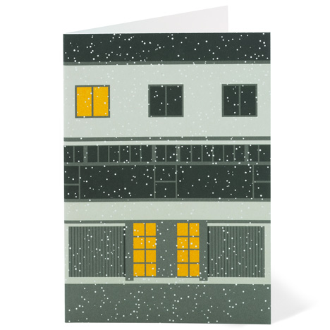 Modernist London Christmas cards Willow Dezeen competition