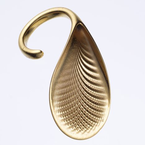 Ross Lovegrove 3D-printed gold jewellery
