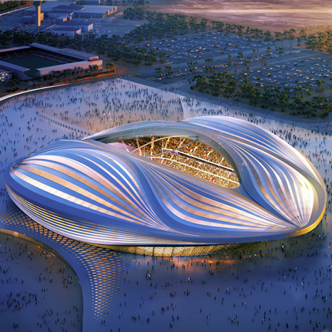 Al Wakrah stadium by Zaha Hadid Architects looks like a vagina