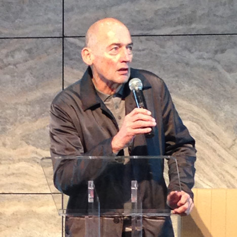 Rem Koolhaas at the launch of De Rotterdam