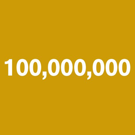 100 000 000 pageviews on Dezeen