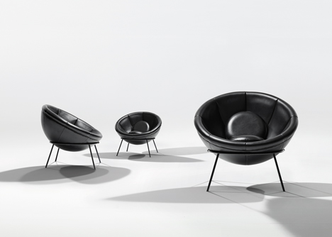 Bowl chair by Lina Bo Bardi reissued by Arper_dezeen_5