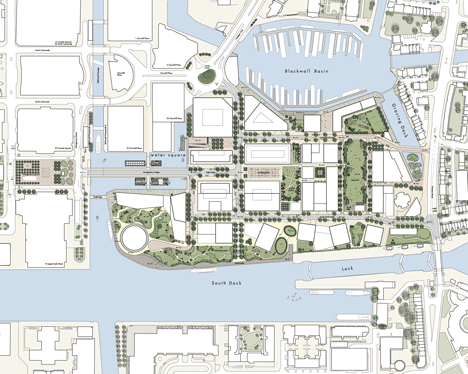 Wood Wharf masterplan by Allies and Morrison