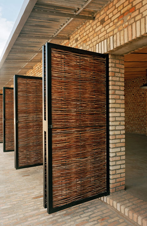 Clay brick education centre in Rwanda by Dominikus Stark Architekten