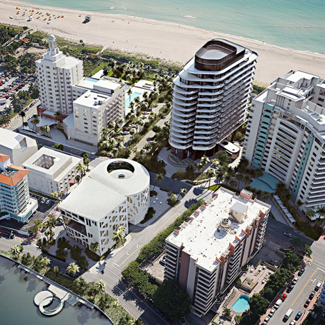 Aerial view of Faena Miami Beach