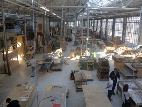 Piet Hein Eek's factory in Eindhoven