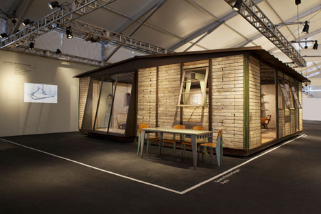 8x8 Demountable House by Jean Prouve, presented by Galerie Patrick Seguin at Design Miami 2013