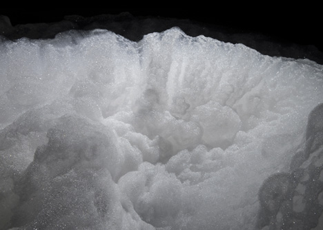 Kohei Nawa's Foam installation created a cloud-like landscape of soapy bubbles