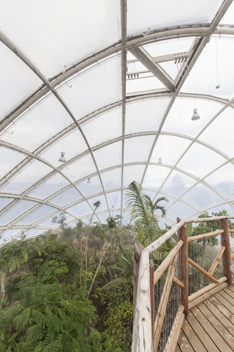 Quilted greenhouse by C. F. Moller allows adaptable light and temperature conditions