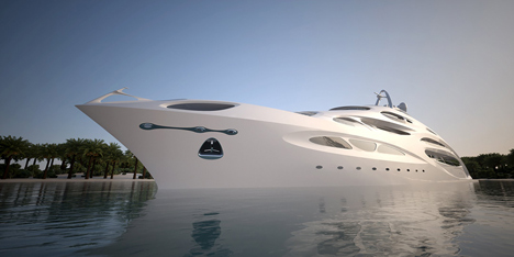 Jazz Unique Circle Superyacht by Zaha Hadid for Blohm and Voss
