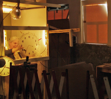Shooting for Maarten Baas' Grandmother Clock
