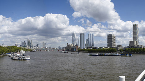 Photo-realistic renderings by Hayes Davidson imagine London's skyline in 20 years time