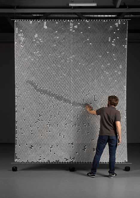 Reverso scaly room divider by Yann Mathys