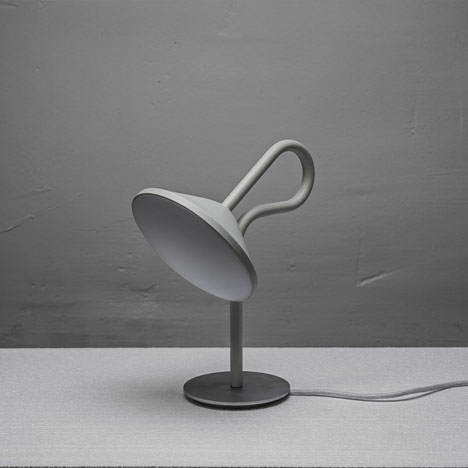 Round Lamp with a looping stem by Bao-Nghi Droste
