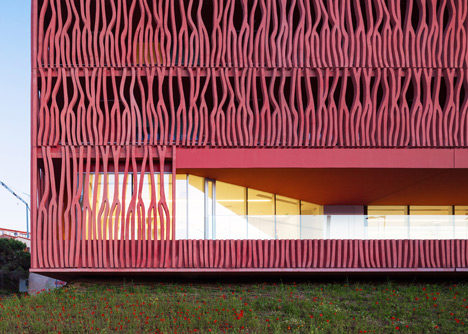 Student housing with a coral-inspired facade by Atelier Fernandez & Serres