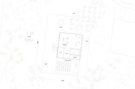 Ground floor plan of Archivo by Zeller & Moye and FR-EE