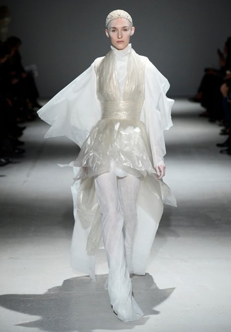 Gareth Pugh dresses models like abominable snowmen and wind-up toys